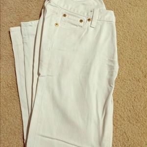 White J.crew matchstick pants